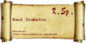 Keul Szabolcs névjegykártya
